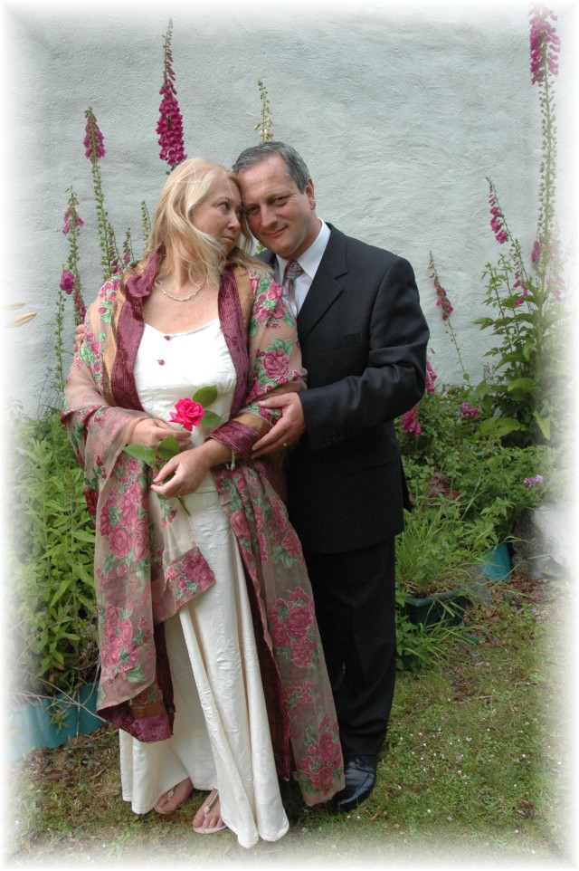 Amanda with her husband Tony on their wedding day in June 2011.